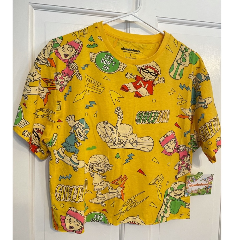 Large Nickelodeon Rocket Power cropped tee NWT